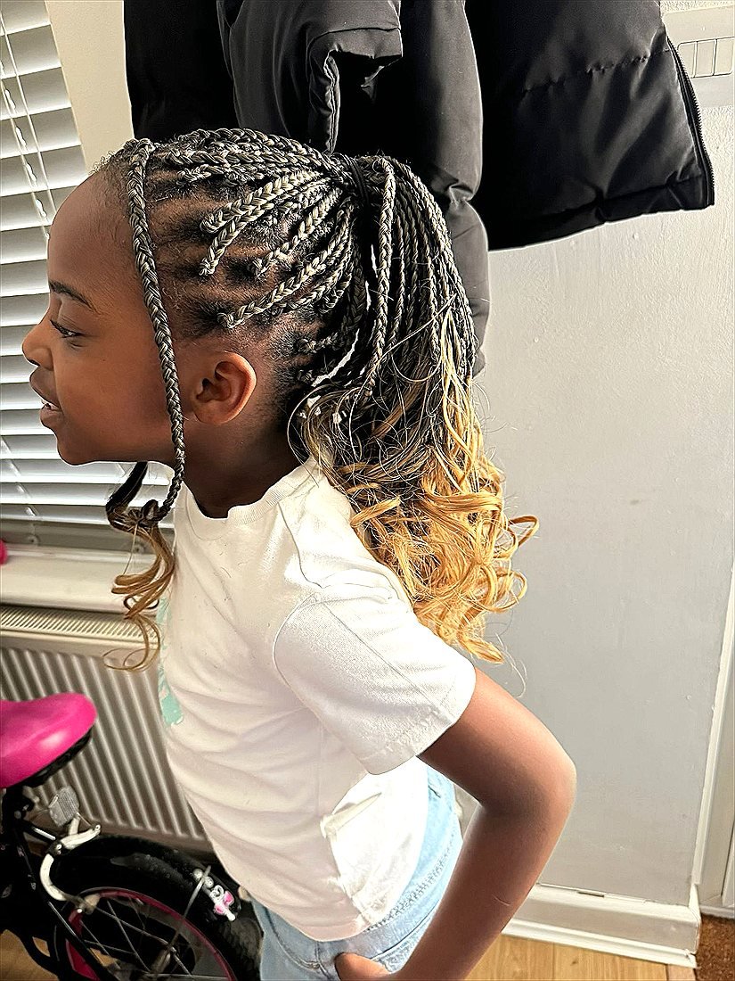 Kids braids style